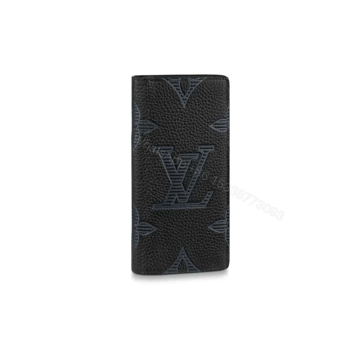 View 1 of Louis Vuitton Brazza Wallet Taurillon Shadow Leather M80042 – RRG024