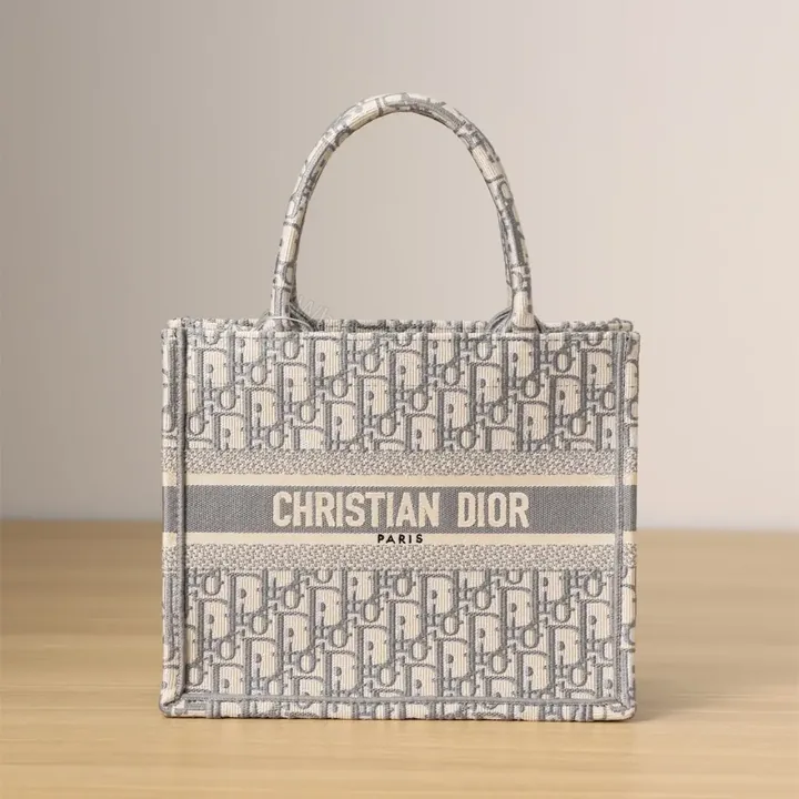 View 1 of 高仿Dior*BookTote系列Oblique印花灰色S免檢版
