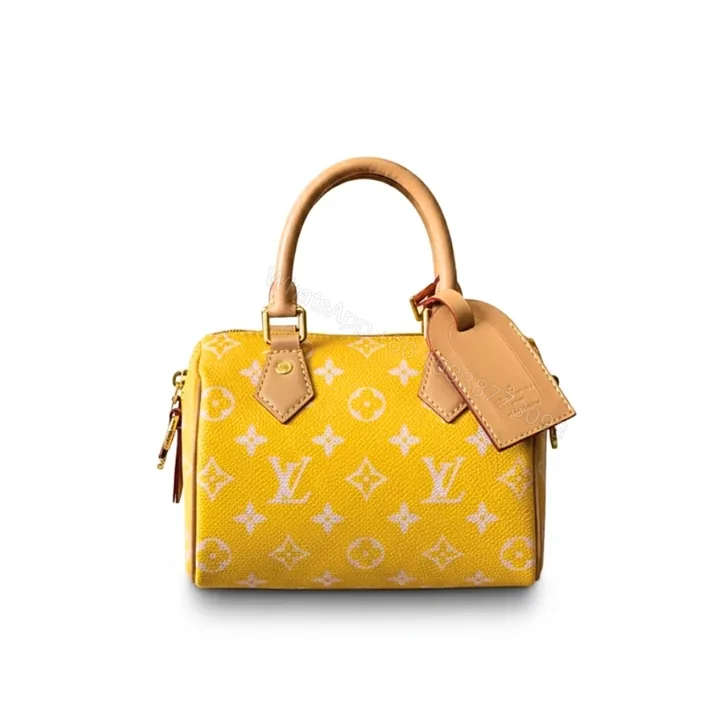 View 1 of Louis Vuitton Nano Speedy Yellow 16Cm