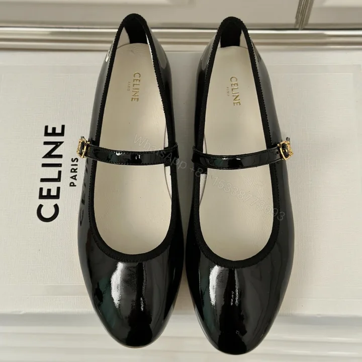 View 1 of 高仿Celine*345703613復古瑪麗珍單鞋漆皮黑色免檢版