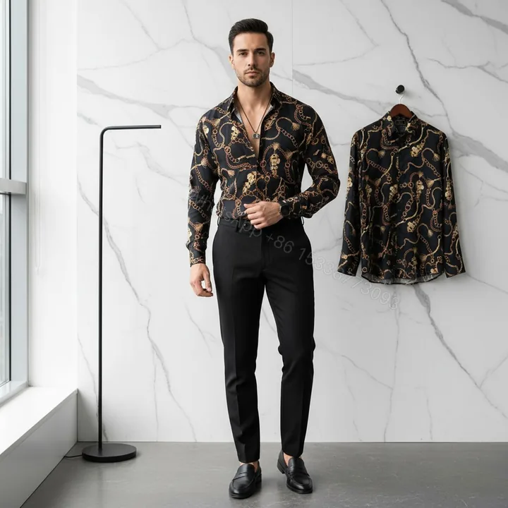 View 1 of FIRST COPY VERSACE PREMIUM ORIGINAL 2026 SHIRT