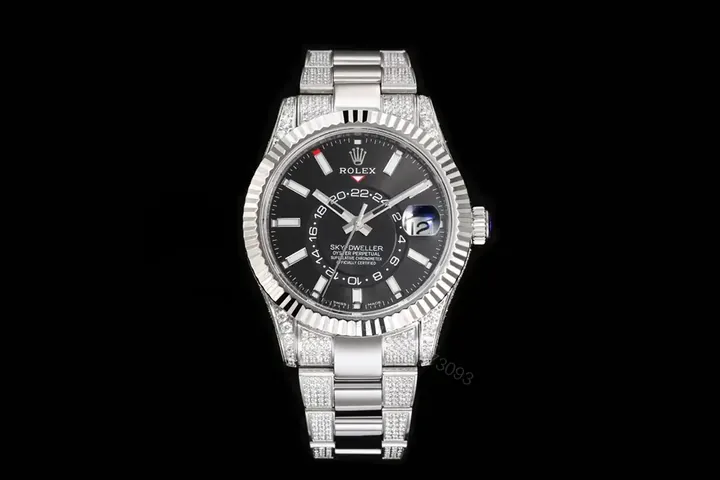 View 1 of Rolex Sky-Dweller Diamond Iced 42mm Oyster Bracelet Premium Edition 326934-0005
