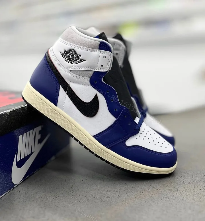 View 1 of First Copy Air Jordans Retro 1 Mid Royal