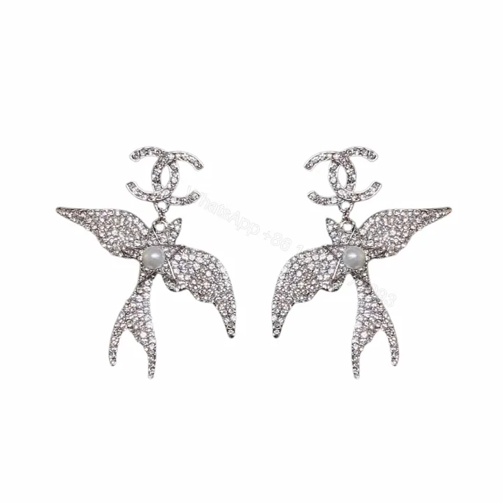 View 1 of CHANEL PENDANT EARRINGS GLASS PEARLS SILVER ABF754 B20575 U0940