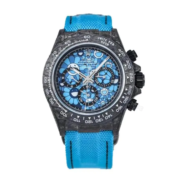 View 1 of Rolex Daytona 116500LN Super Clone: 40mm Steel Blue Sunray Dial