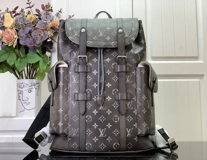 View 1 of Iconic LV Monogram Daypack: Premium Structured Backpack with Leather Trim