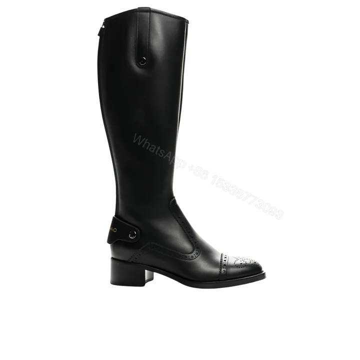View 1 of DIOR D FOLK BOOT CALFSKIN BLACK