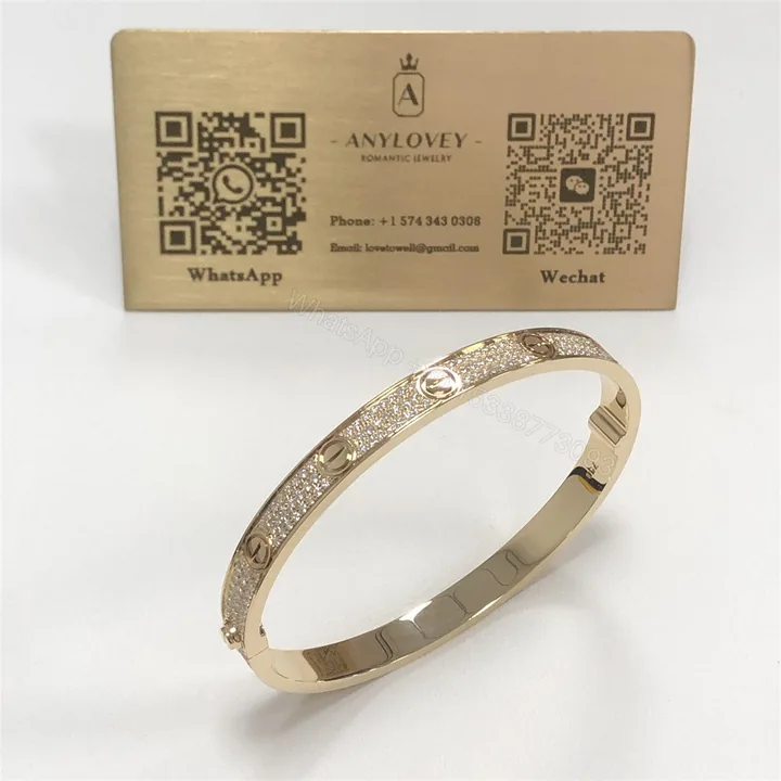 View 1 of Iced Out Cartier Love Bracelet Yellow Gold N6035017