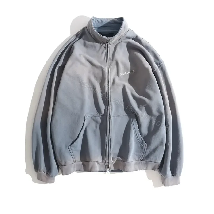 View 1 of Grey Fleece Zip Hoodie: Minimalist Luxury, All-Day Comfort