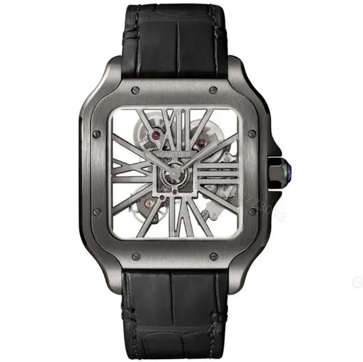 View 1 of Replica Cartier Santos WHSA0009 Skeleton Watch