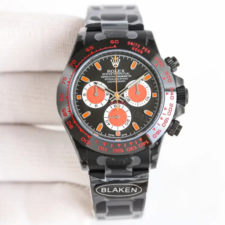 View 1 of Rolex Daytona Red Ferrari DLC Black Dial 40mm ROLEX-DAYTONA-RED-DLC-40
