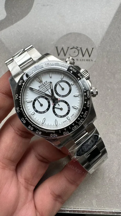View 1 of Clean factory 1:1 Rolex Daytona 2023 126500 Best Edition panda White Dial SH4131