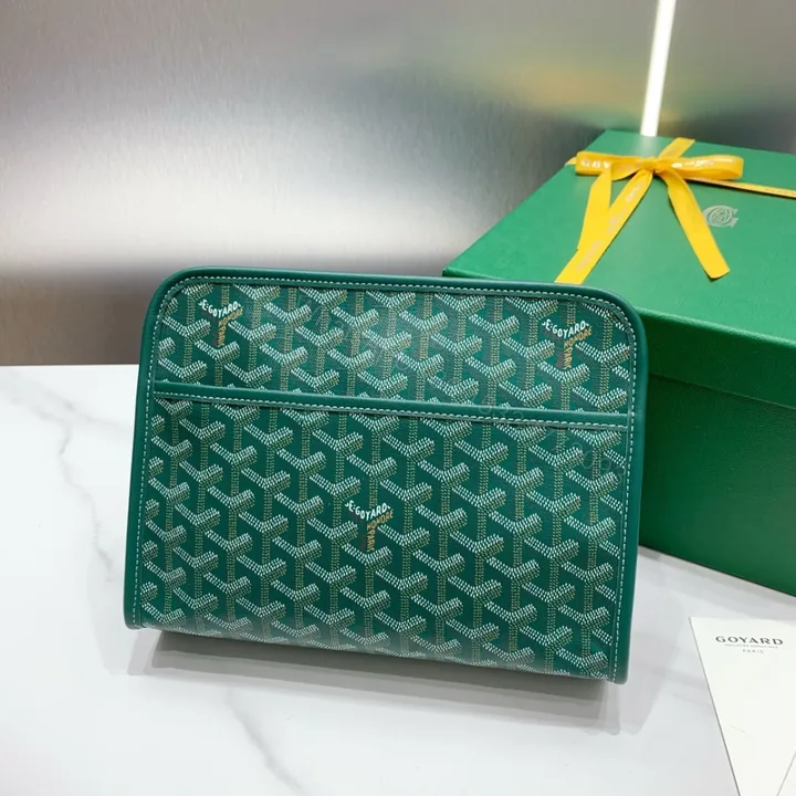 View 1 of 高仿Goyard*JOUVEN5多功能洗漱手拿包藍色小號免檢版