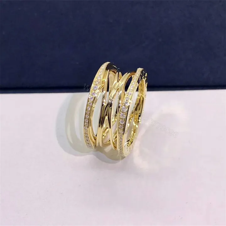 View 1 of Bvlgari B.zero1 Design Legend four-band Ring