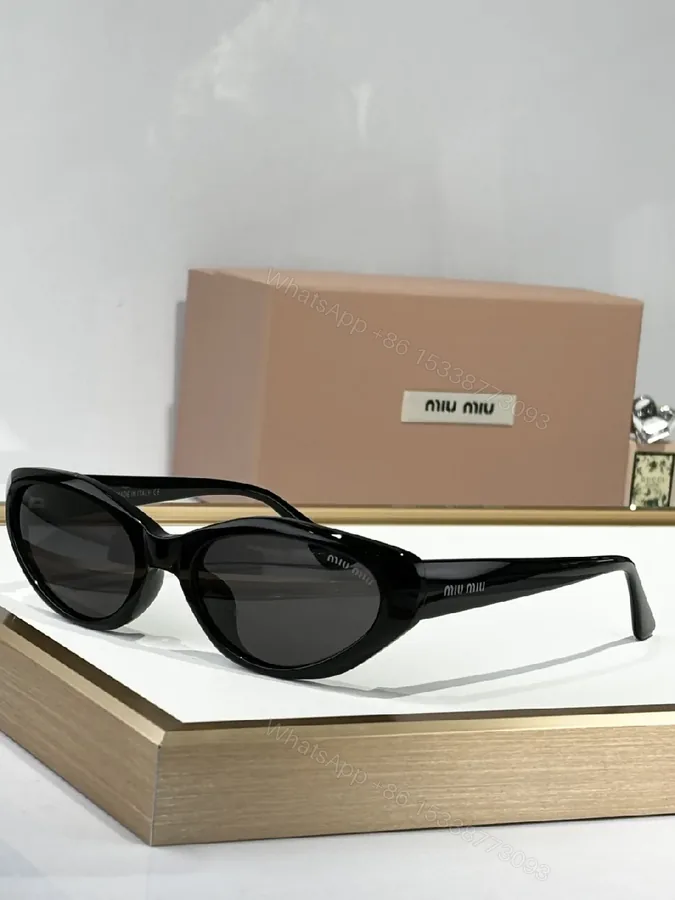 View 1 of Black Glasses Round-Oval Frame Sunglasses: Luxe-Classic Comfort