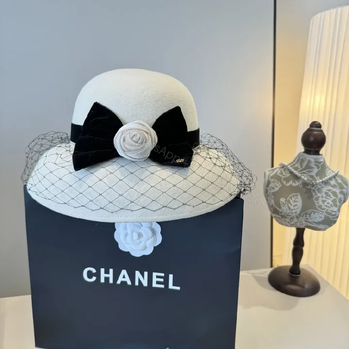 View 1 of Chic Fedora: Felt, Satin Bow, Veil, Couture Flair, Fedora
