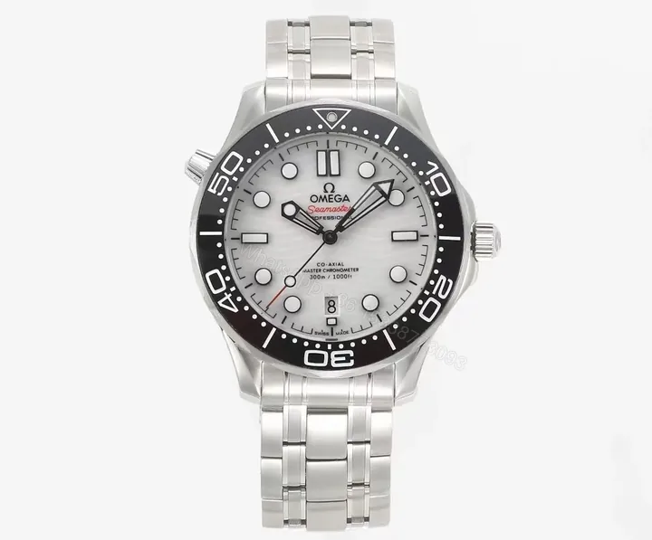 View 1 of Omega Seamaster Planet Ocean 600m Co-Axial Master Chronometer 42mm Stainless Steel Watch with Black Ceramic Bezel and White Dial