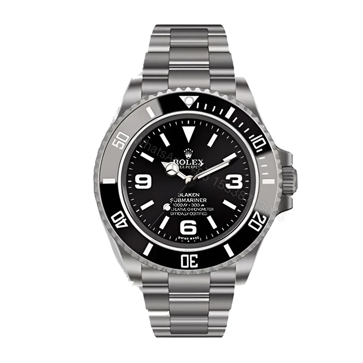 View 1 of Rolex Submariner 6190 Blaken Black Dial Replica