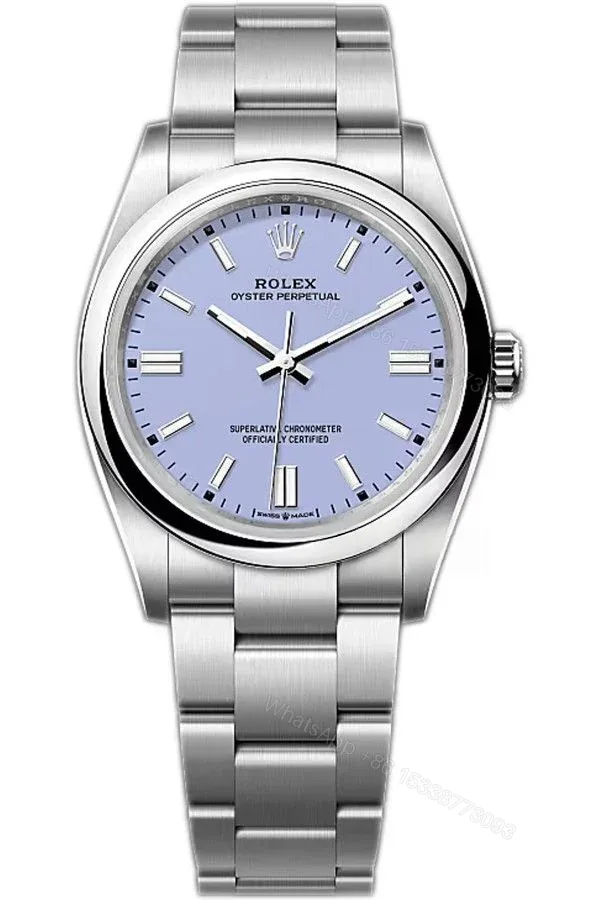 View 1 of Rolex Super Clone Oyster Perpetual M126000-0013 36mm Purple Dial 3230 Movement