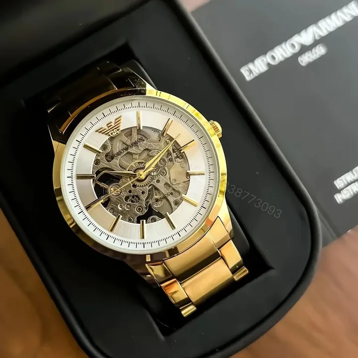 View 1 of Emporio Armani gold case
