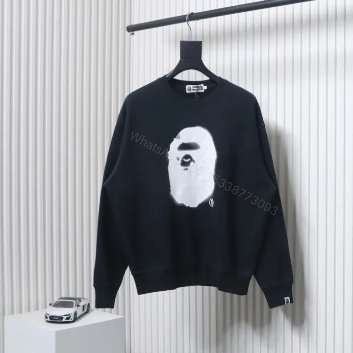 View 1 of BAPE 24FW Ape Head Black Sweatshirt