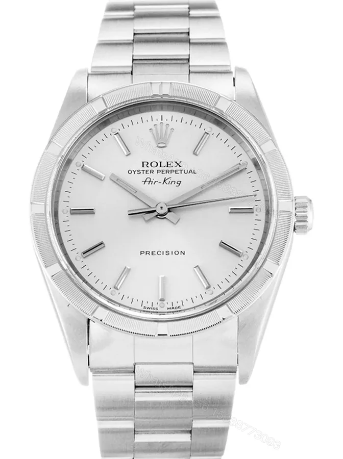 View 1 of Replica Rolex Air-King Silver Dial 14010M