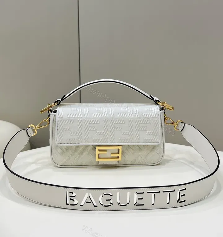 View 1 of Chic Fendi Textured Mini Bag with Gold Hardware