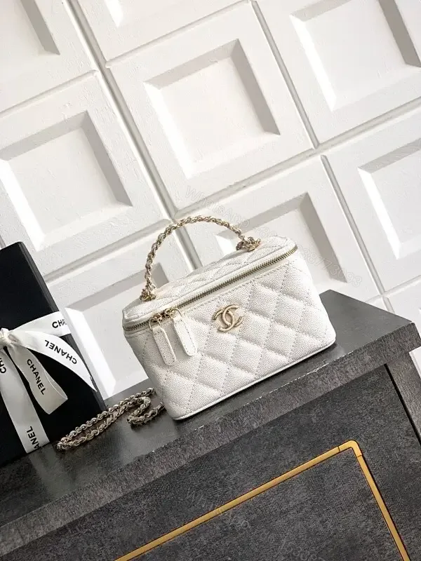 View 1 of Quilted Mini Bag with Gold Chain: Luxe Everyday Carry