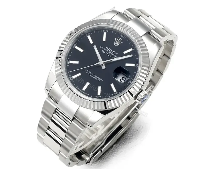 View 1 of EW Factory Clean Factory JVS Rolex Datejust Black Fluted Silver