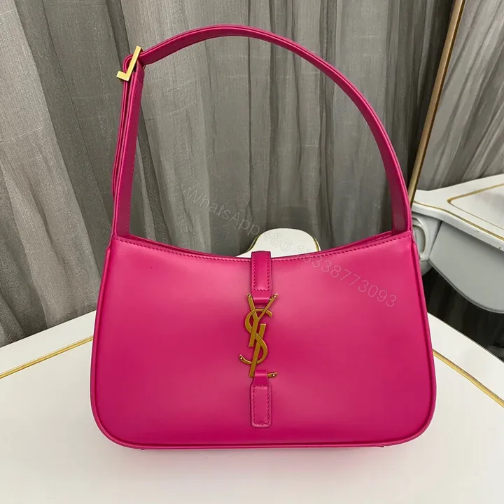 View 1 of Saint Laurent le 5 a 7 mini hobo bag – Pink