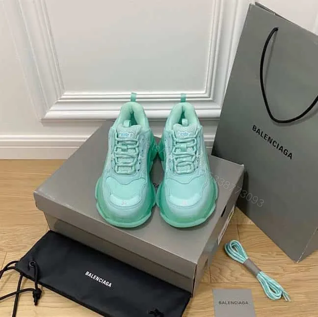 View 1 of BALENCIAGA MEN’S TRIPLE S SNEAKER CLEAR SOLE – BB187