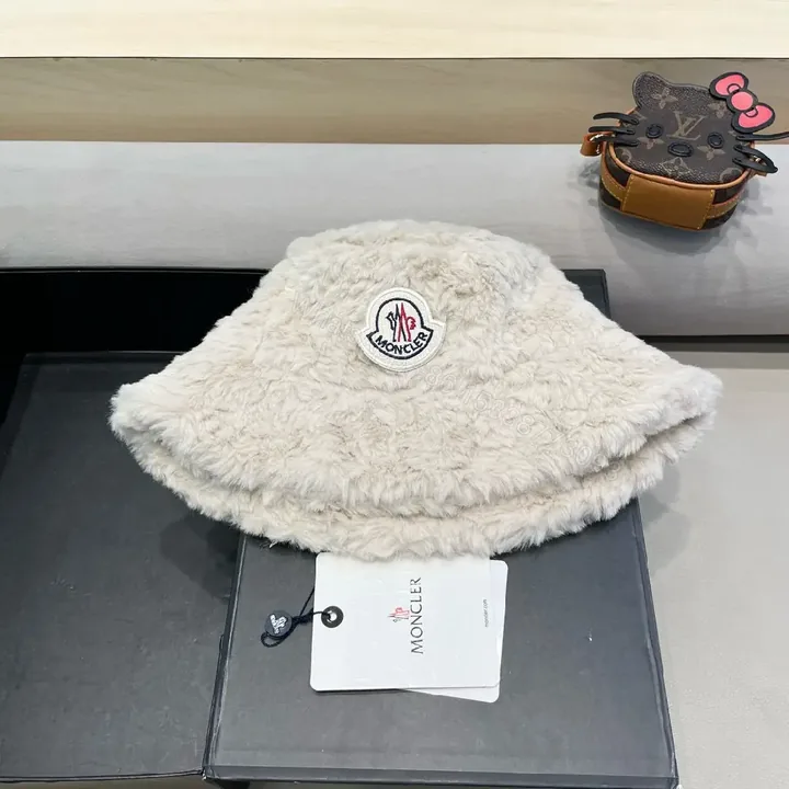 View 1 of Soft Fleece Hat with Logo Patch - Luxe Winter Accessory