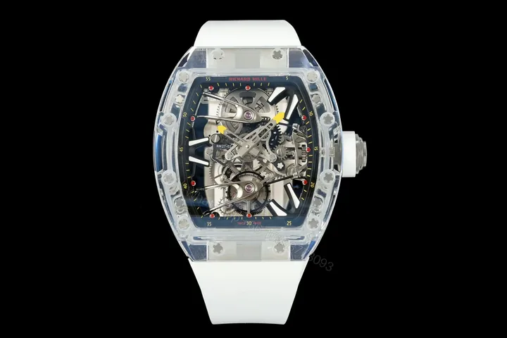 View 1 of Richard Mille RM56-02 Sapphire Crystal Tourbillon Watch Transparent Skeleton Cable Suspension Movement Ultra Light Premium Edition RM-RM56-02-SCX-TB35