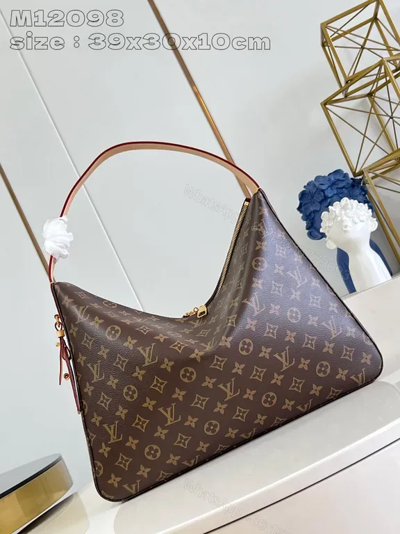 View 1 of Chic Monogram Canvas Shoulder Bag: Luxury Everyday Style