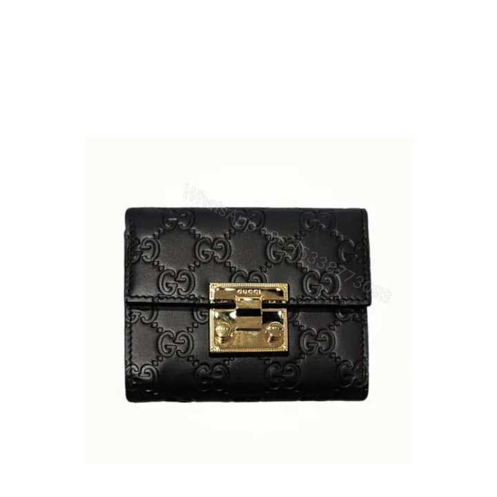 View 1 of Gucci Padlock Wallet Black 11Cm
