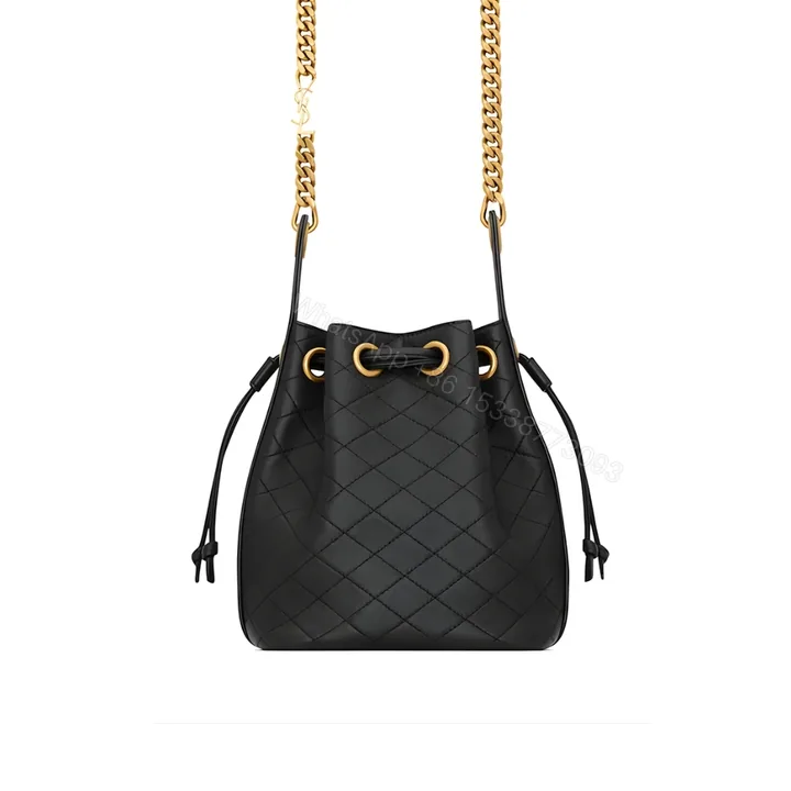 View 1 of Saint Laurent Small Cassandre Bucket Bag Black 18Cm