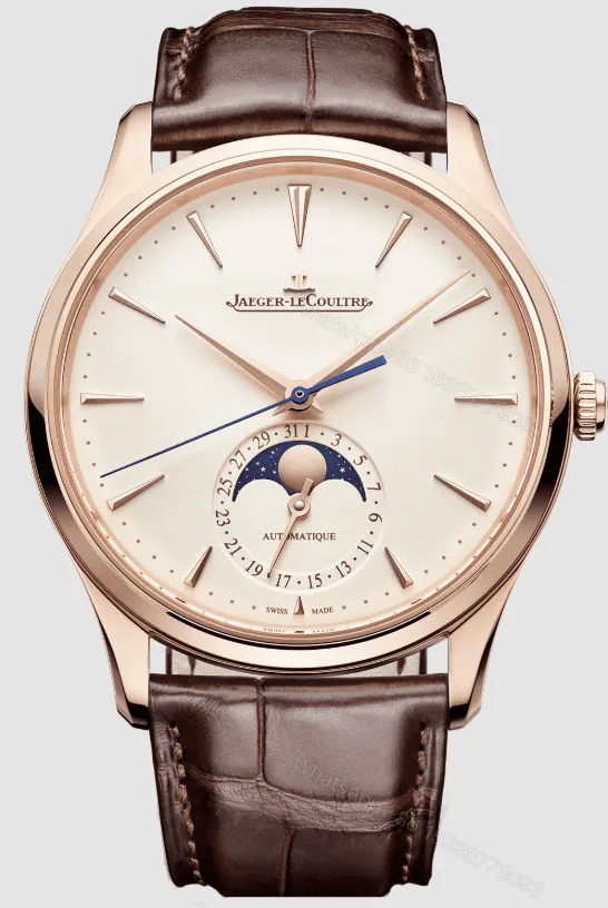View 1 of Jaeger-LeCoultre Master Ultra Thin Moon Rose Gold Super Clone Replica