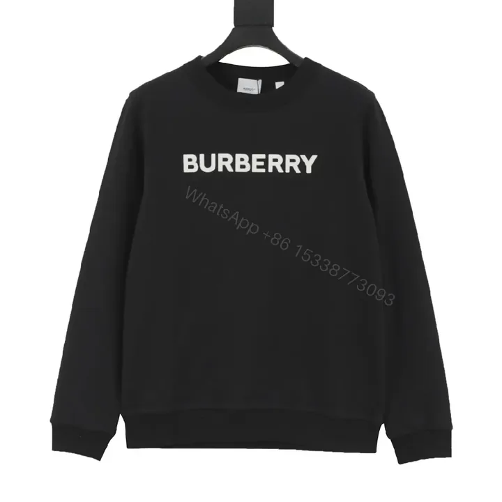 View 1 of Bold Logo Sweatshirt: Black, Knit, Streetwear Chic, Premium Branding