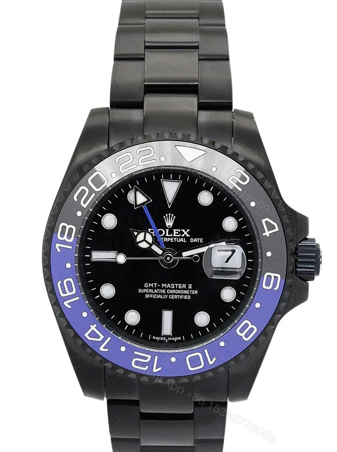 View 1 of Replica Rolex GMT Master Black Dial 176200
