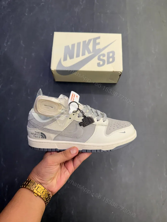 View 1 of First Copy Nike SB Dunk North Face OG Grey 2025