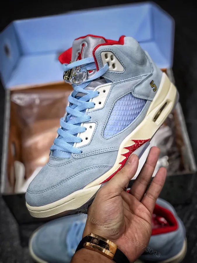View 1 of Trophy room x Air Jordan 5 Reps