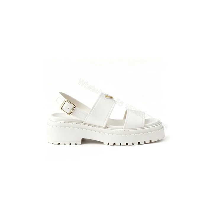 View 1 of PRADA Leather Platform Sandals 322260