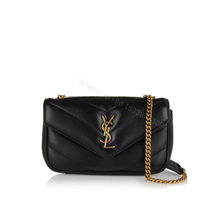 View 1 of Saint Laurent Loulou Mini In Matelassé Black 20Cm