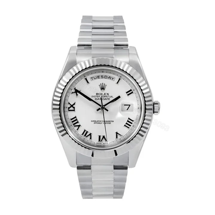 View 1 of Rolex Day-Date Roman White Dial Replica