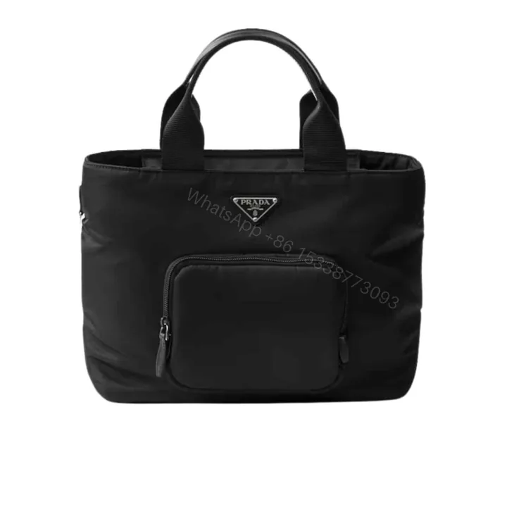 View 1 of Prada Re Nylon Tote Bag Black 32Cm 1BG354 RV44 F0002 V B1M