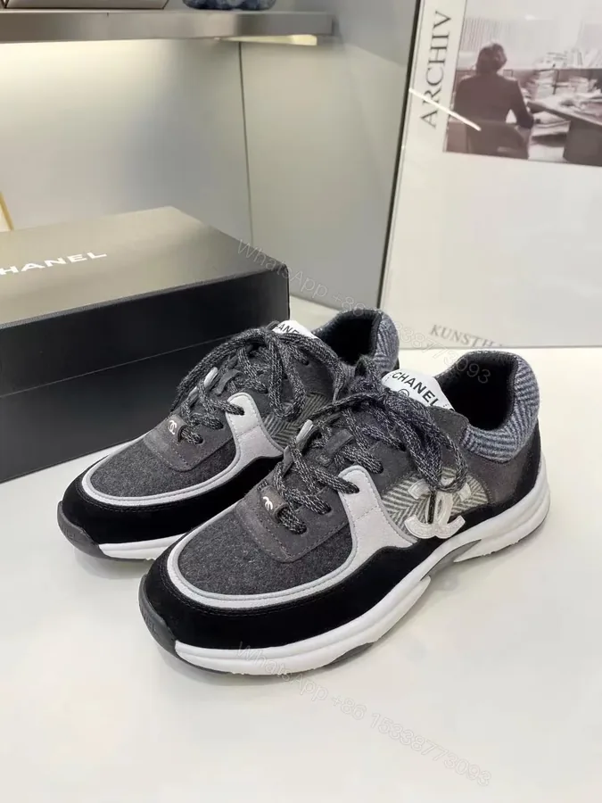 View 1 of Monochrome Luxe Sneaker: Suede-Textile Mix, Cushioned Comfort