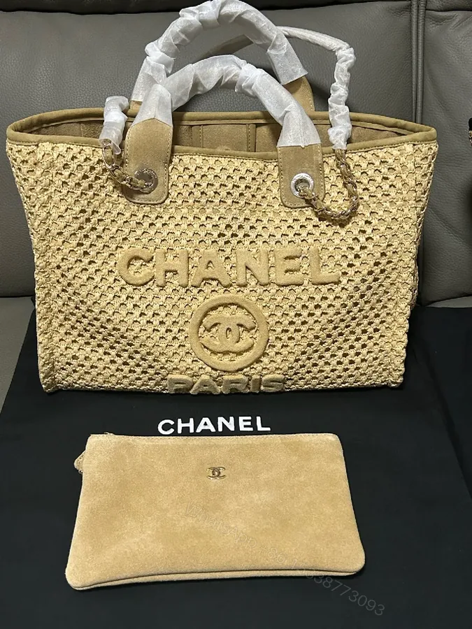 View 1 of Woven Tote with Sculpted Logo Detail + Top-Handle Carry