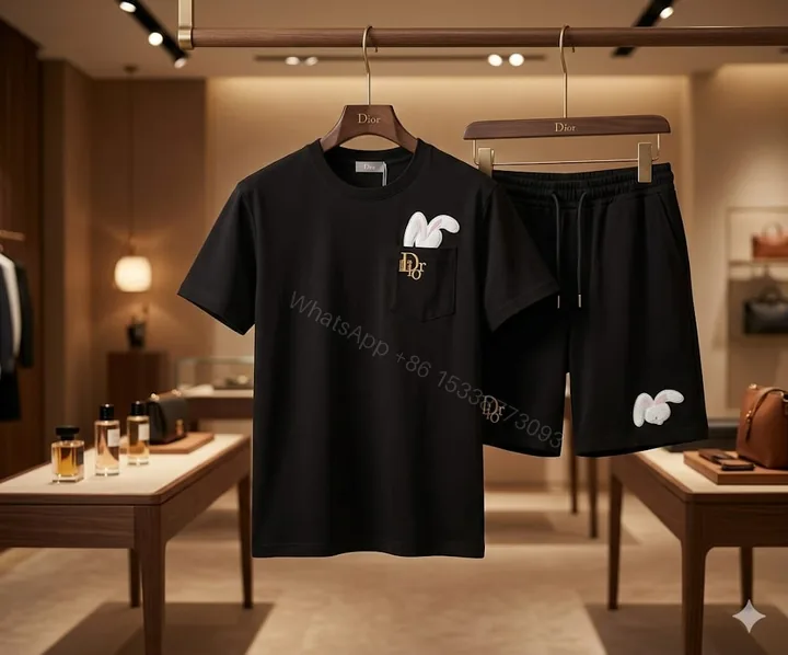 View 1 of Dior Imported Coord Set First Copy | Men's Premium Replica Designer Co-ord Set