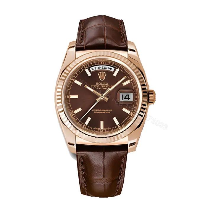 View 1 of Rolex Day-Date 118135 V5 Brown Dial Replica