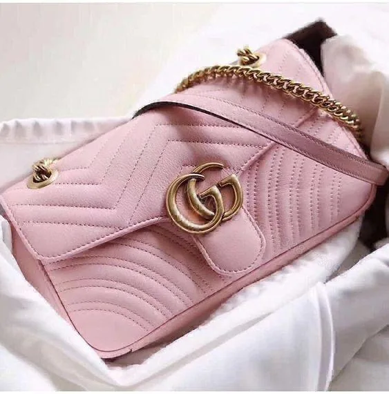 View 1 of Gucci Marmont Bag Pink First Copy | Premium AAA+ Replica